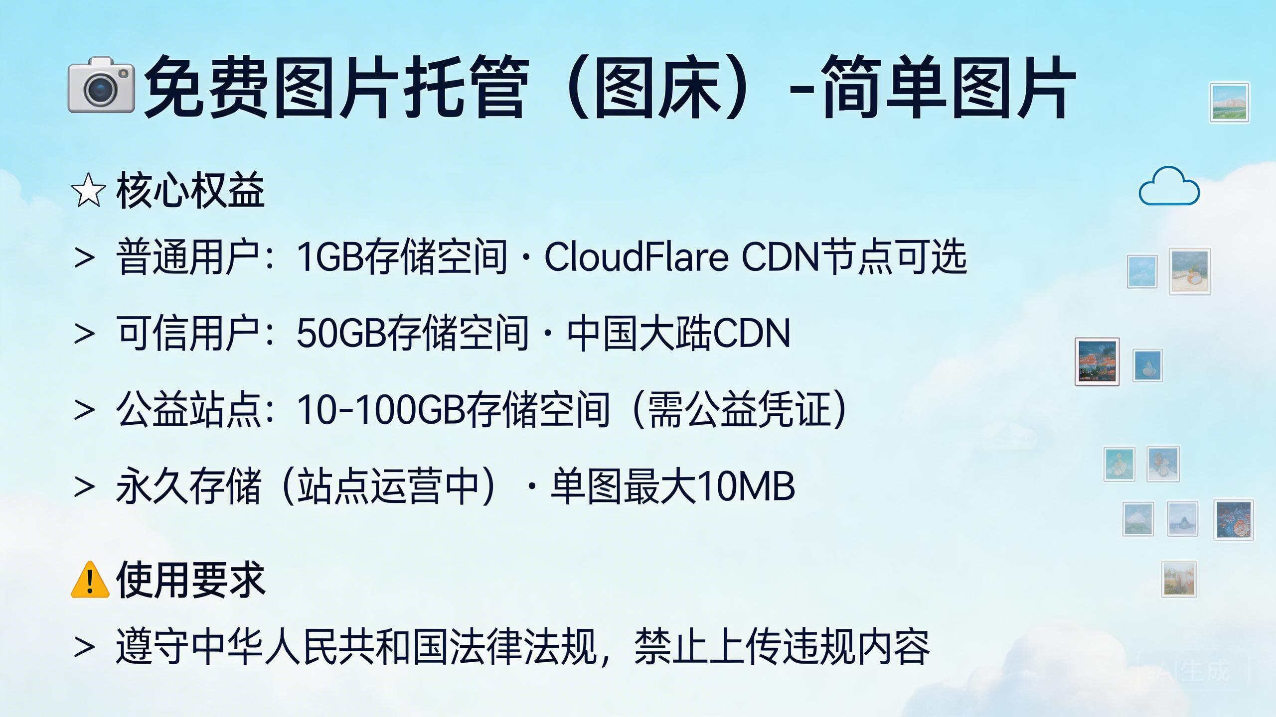 免费图片托管（图床）-简单图片